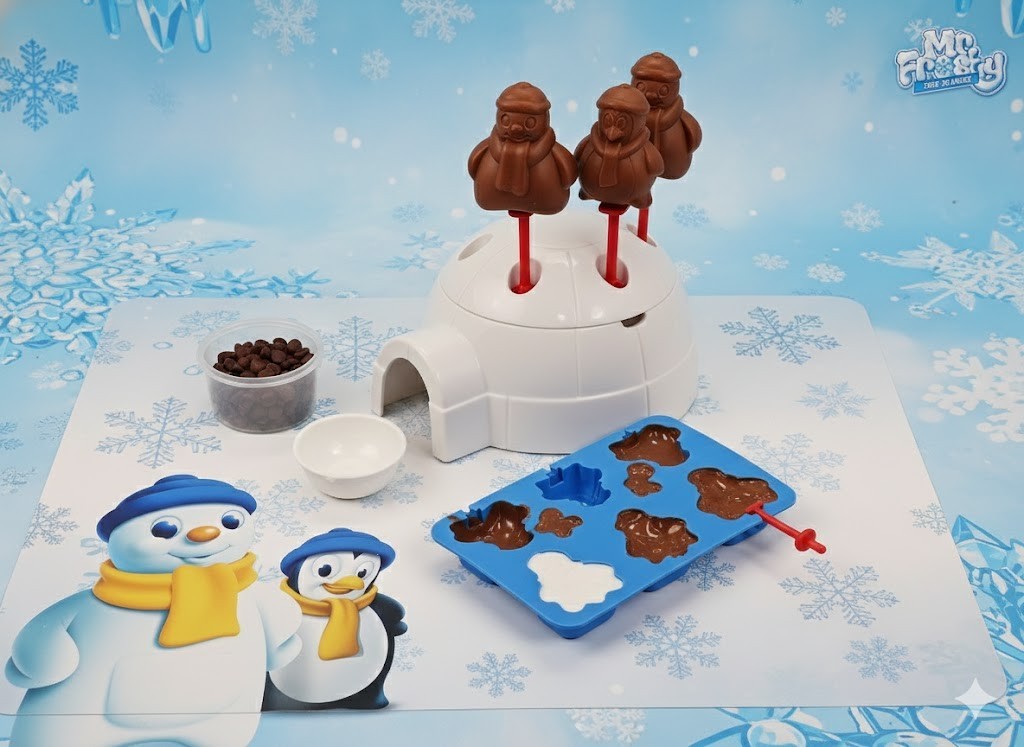 Mr Frosty Schoko-Eisbereiter Retro Eismaschine Schneeemann Spielzeug Kinder